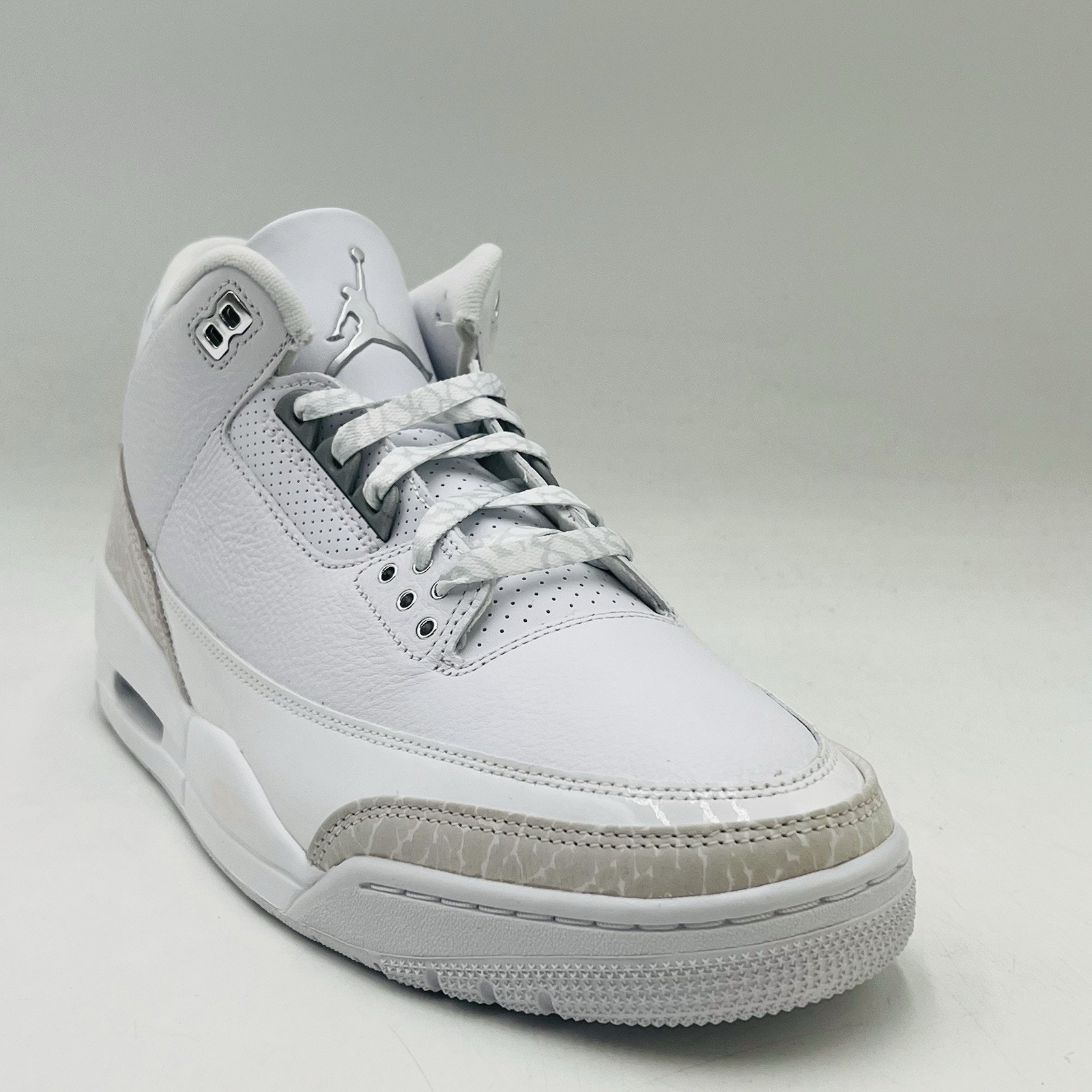 Nike Air Jordan 3 Retro White Silver Sneakers Ct8532 111 Men Size 11 New